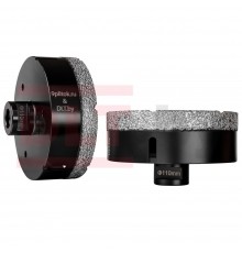 0252 Коронка алмазная для плитки и камня 9plitok&DLT (CERAMIC PRO), 110мм