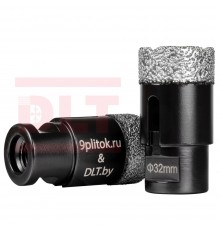 Коронка алмазная для плитки и камня 9plitok&DLT (CERAMIC PRO), 32мм для УШМ 0485