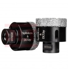 Коронка алмазная для плитки и камня 9plitok&DLT (CERAMIC PRO), 55мм для УШМ 0265