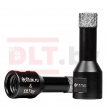 Коронка алмазная для плитки и камня 9plitok&DLT (CERAMIC PRO), 14мм для УШМ 0257