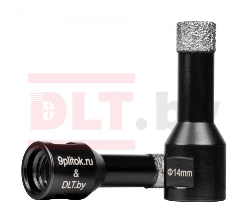 Коронка алмазная для плитки и камня 9plitok&DLT (CERAMIC PRO), 14мм для УШМ 0257