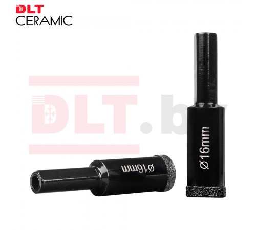 Коронка алмазная по плитке и камню DLT CERAMIC, 16мм для дрели 0667