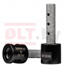 Коронка-фреза алмазная для плитки 9plitok&DLT CERAMIC 12 мм 0849