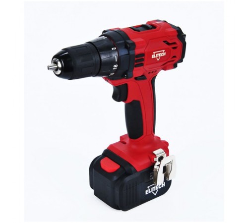 Дрель аккумуляторная Elitech ДА 12СЛ2 (4,0Ач)