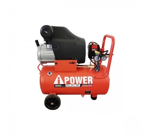 50103 Компрессор поршневой масляный A-iPower AC300/24D