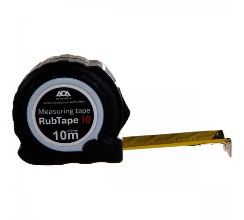 A00154 Рулетка ударопрочная ADA RubTape 10 с полимерным покрытием ленты 10м