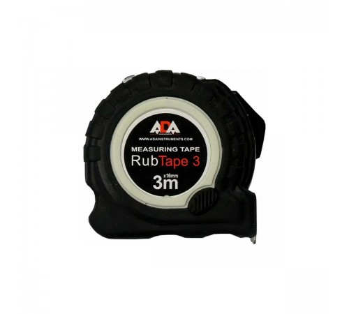 A00155 Рулетка ударопрочная ADA RubTape 3 с полимерным покрытием ленты 3м