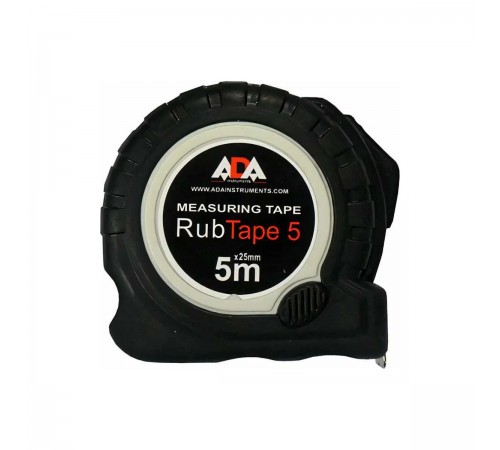A00156 Рулетка ударопрочная ADA RubTape 5 с полимерным покрытием ленты 5м