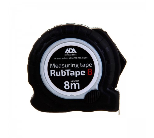 A00157 Рулетка ударопрочная ADA RubTape 8 с полимерным покрытием ленты 8м