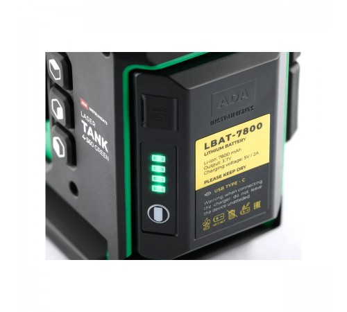 Лазерный уровень ADA LaserTank 4-360 GREEN Basic Edition A00631