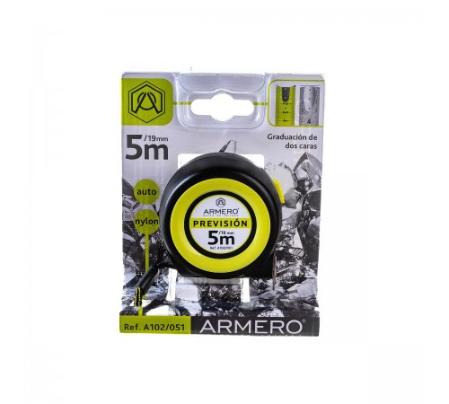 A102/051 Рулетка ARMERO с автоблокировкой 5м х 19мм