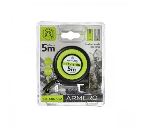A102/052 Рулетка ARMERO с автоблокировкой 5м х 25мм