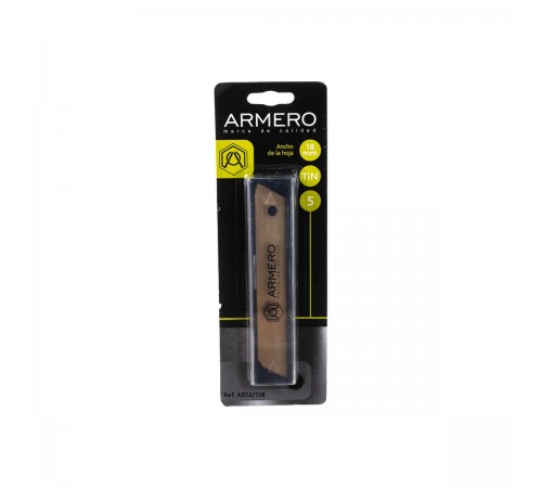 A512/118 Лезвие ARMERO Tytan сегментное, 18 мм, 5 шт.