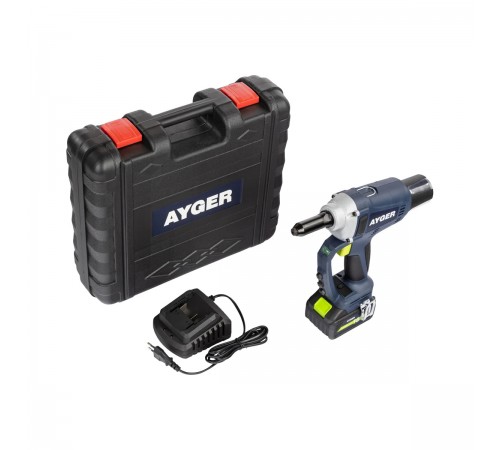 Заклепочник аккумуляторный AYGER AP100
