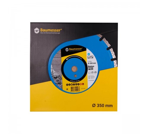 94120008024 Диск алмазный BAUMESSER Beton PRO 1A1RSS/C1-H 350х3,5х25,4