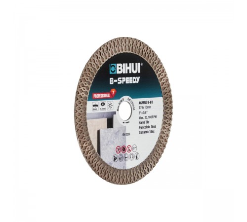 Алмазный диск BIHUI Mini Mesh, 76х1,2х10 мм, арт.AGMN76-BT