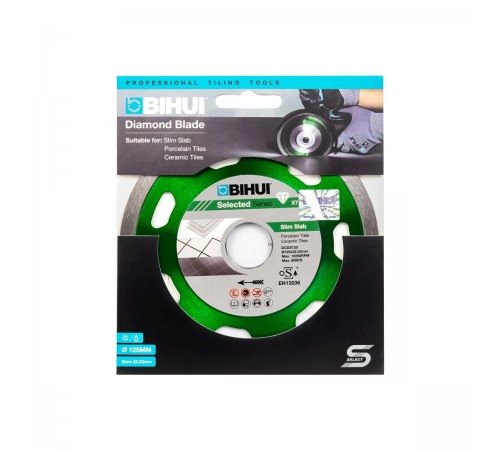 DCDS125 Диск алмазный BIHUI SLIM SLAB зеленый 125 мм