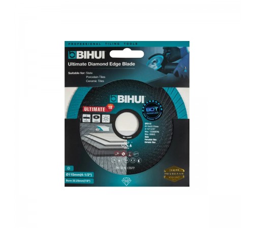 Алмазный диск BIHUI Ultimate Edge 115 мм, для резки и заусовки плитки под 45°, арт.DPD115