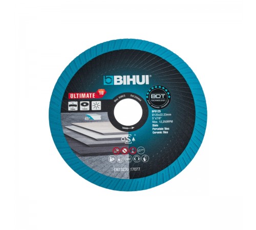 Алмазный диск BIHUI Ultimate Edge 125 мм, для резки и заусовки плитки под 45°, арт.DPD125