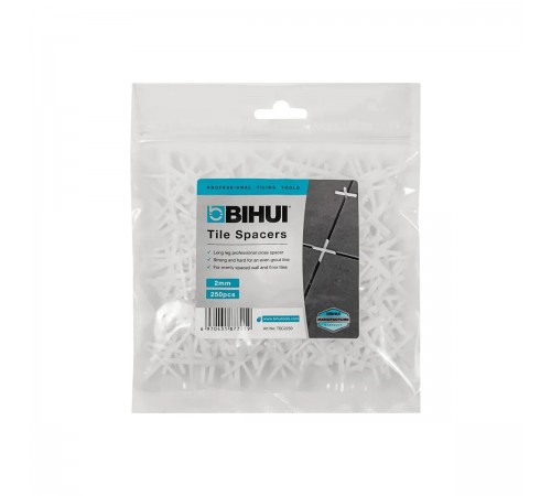 TSC2250 Крестики для плитки BIHUI 2 мм, 250 шт. в упак