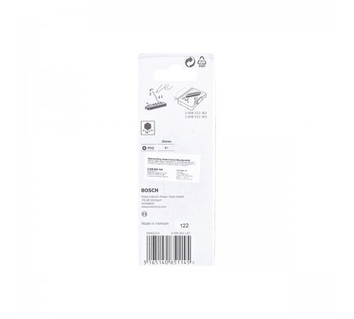 2.608.522.324 Бита ударная Bosch Impact Control PH2 25мм