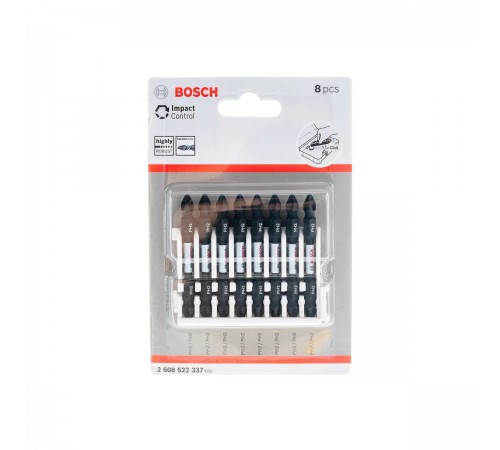 2.608.522.337 Бита двухстороняя Bosch Impact Control PH2 65мм