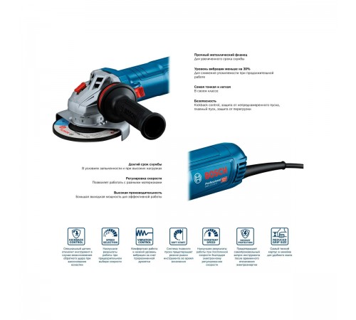 УШМ Bosch GWS 12-125 S 0.601.3A6.020