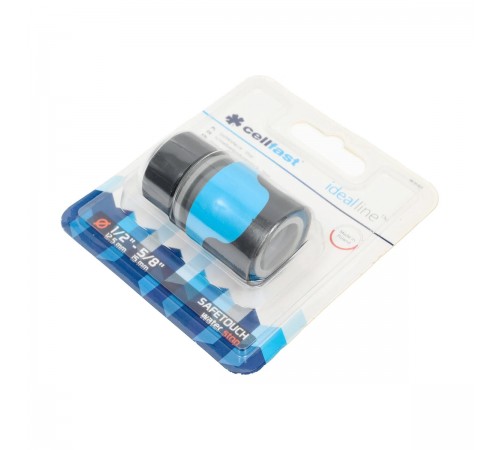 50-622 Коннектор Cellfast Safetouch Idealline с аквастопом 1/2