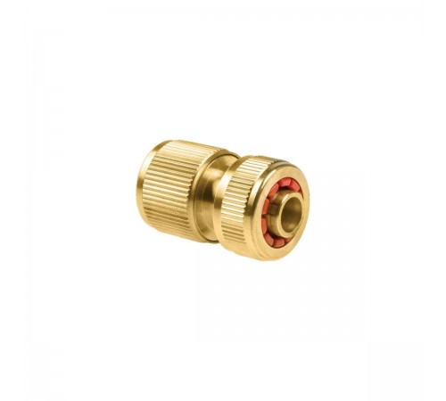 52-820 Коннектор Cellfast Brass с аквастоом 1/2 латунный