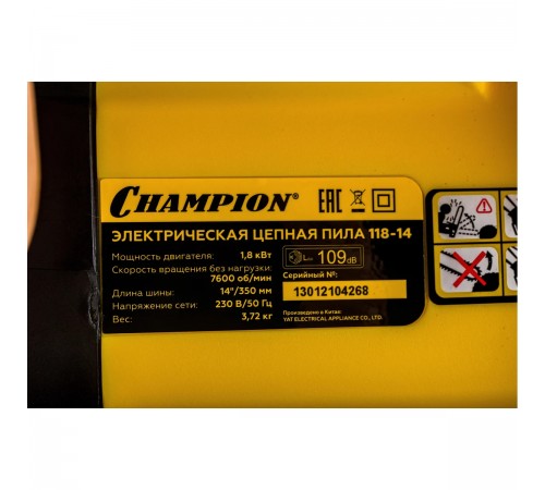 Электропила CHAMPION 118-14