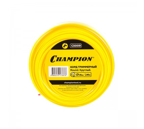 C5009 Корд триммерный CHAMPION Round 1,6мм*90м круглый