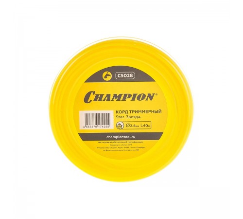C5028 Леска Champion Star 2,4x40м (звезда)