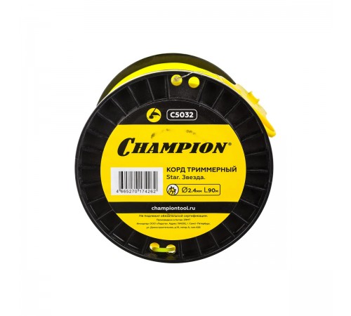 C5032 Леска Champion Star 2,4x90м (звезда)
