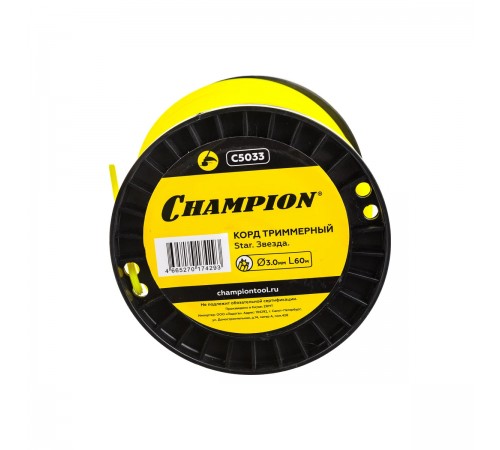 C5033 Леска Champion Star 3,0x60м (звезда)