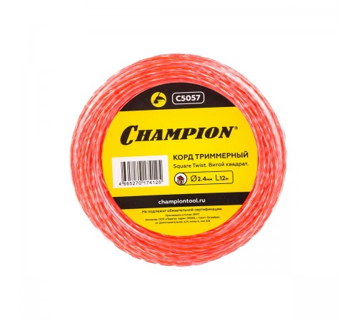 C5057 Леска Champion Square Twist DUO 2,4x12м (витой квадрат)