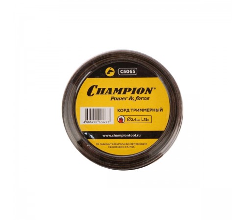 C5065 Леска Champion Nylplus Square 2,4x15м (квадрат)
