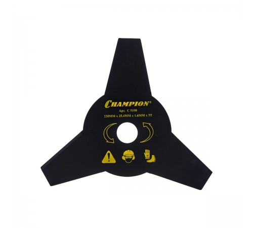 C5100 Нож Champion 3х зубчатый d 230х25.4мм (тип А)