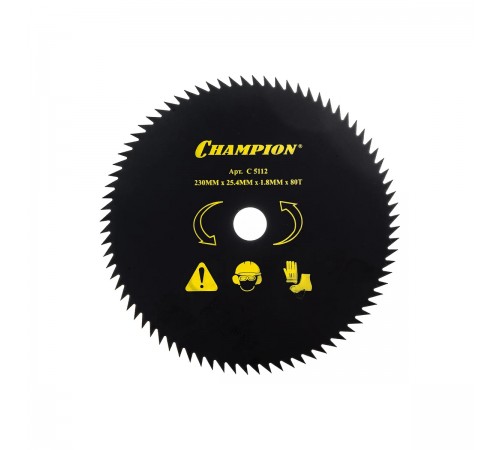 C5112 Нож Champion 80 зубчатый d=230х25,4мм