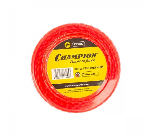 C7007 Леска Champion Twisted Square 3,0x25м (витой квадрат)