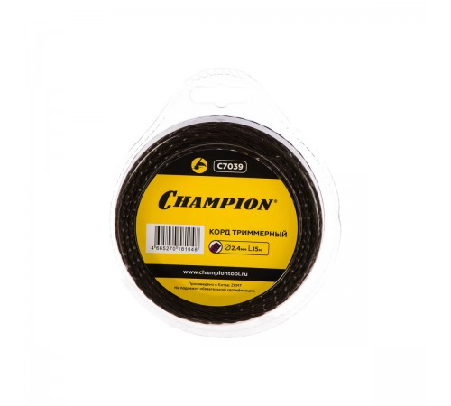 C7039 Леска Champion Magic 2.4x15м витой квадрат
