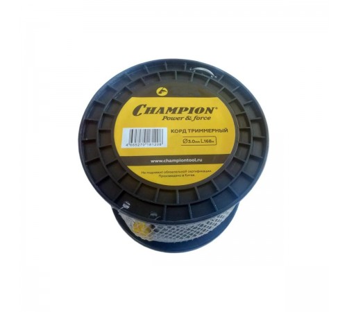 C7043 Корд триммерный Champion Magic 3,0мм*168м + нож