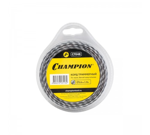 C7048 Леска Champion Tri-Twist 3.0x12м (витой треугольник)