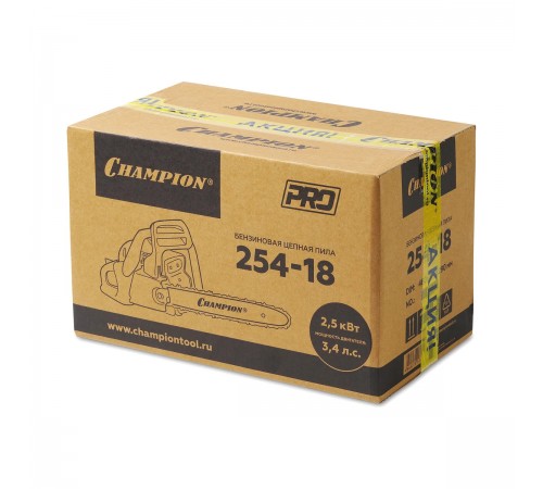 А254-18 Бензопила Champion 254-18"-0,325-1,5-72