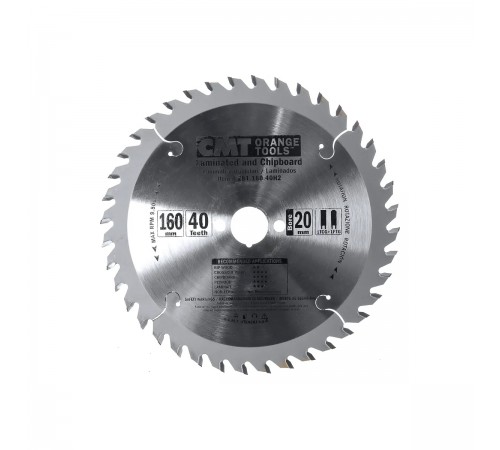 281.160.40H2 Диск пильный CMT 160x20x2,2/1,6 10° TCG Z=40