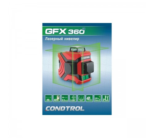 1-2-222 Лазерный уровень CONDTROL GFX 360-3
