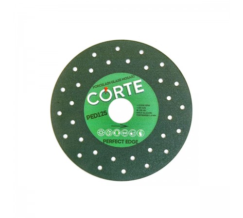 Диск алмазный CORTE PERFECT для УШМ 22,2мм 125х1,6х30мм PED125
