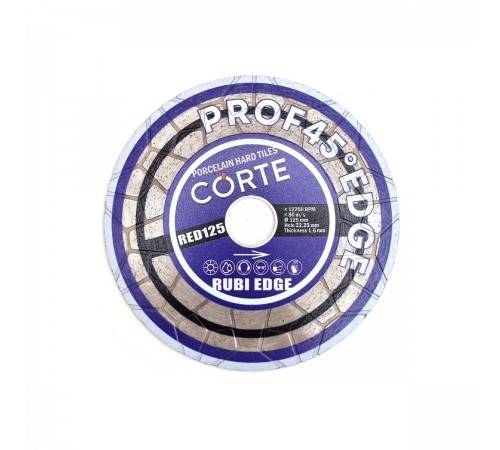 Диск алмазный CORTE RUBI EDGE для УШМ 22,2мм 125х1,6х25мм RED125