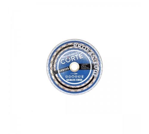 Диск алмазный CORTE SCALES EDGE для УШМ 22,2мм 125х1,6х25мм SED125