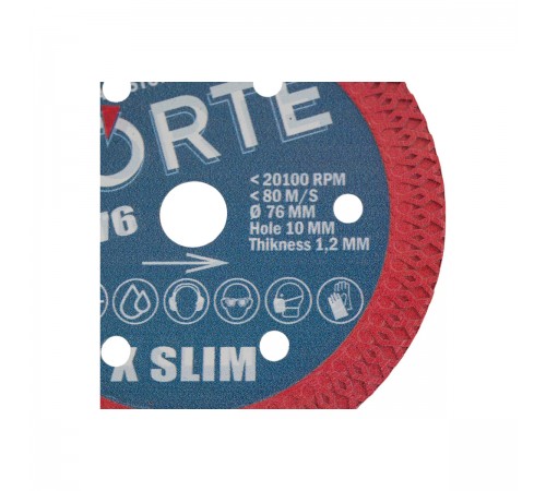 Диск алмазный CORTE X SLIM для МИНИ УШМ 10мм 76х1,2х10мм XSD76