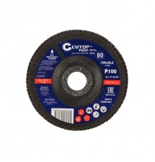 70-125100 Круг лепестковый торцевой Cutop Profi  125х22,2мм (80 лепестков) P100